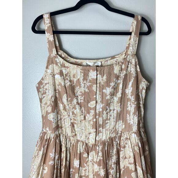 NWT LOVESHACKFANCY DRESS 10 BROWN CAFE ESPRESSO WESTERN MILKMAID COTTAGECORE - Picture 8 of 16